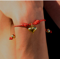 VA Love Heart Leather Bracelet