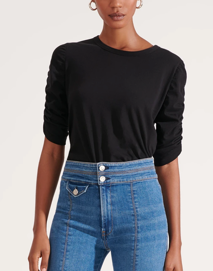 VB Waldorf 3/4 Ruched Slv Tee