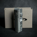 Vector Caliper Single Jet Flame Lighter With Punch Cutter - Chrome Satin