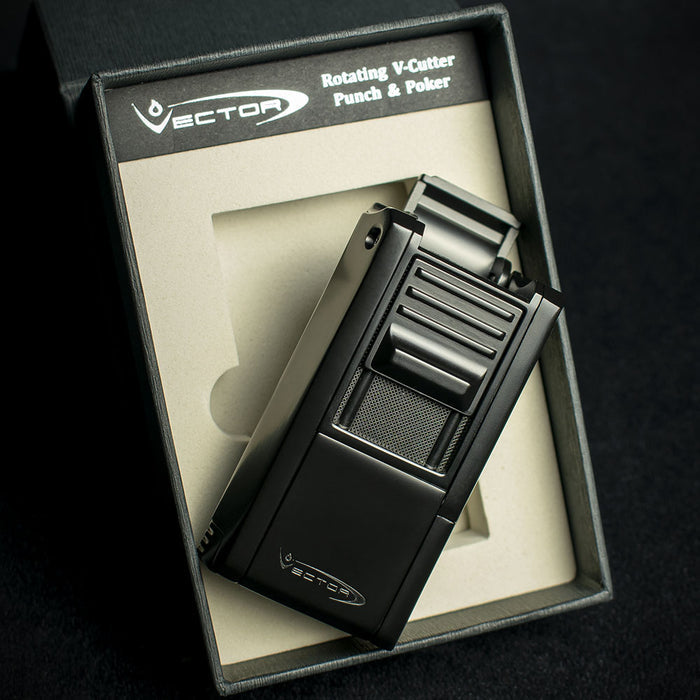 Vector Thor Single Flame with V-cutter - Black Matte
