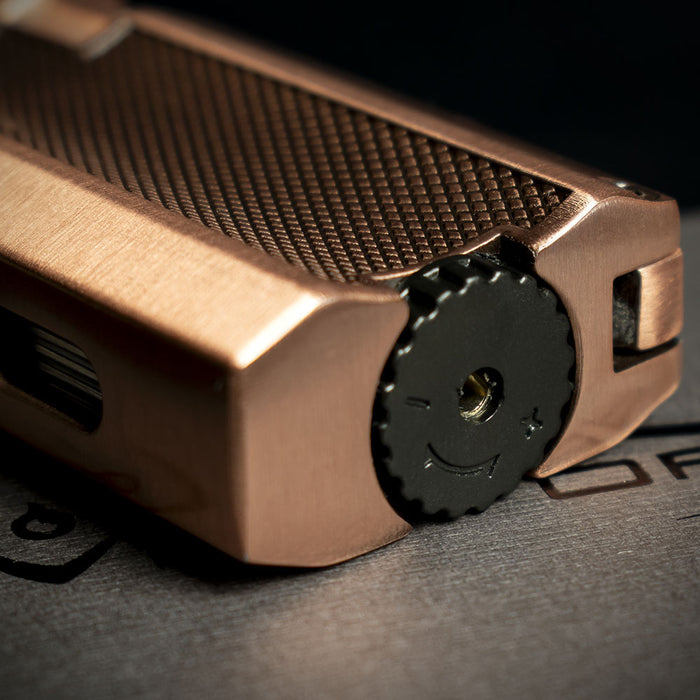 Vector VMotion Twin Jet Flame Lighter With Punch Cutter - Copper
