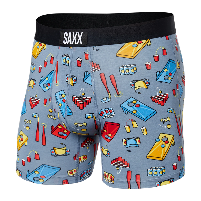 Vibe 5" Boxer Brief - Beer Olympics (Grey)