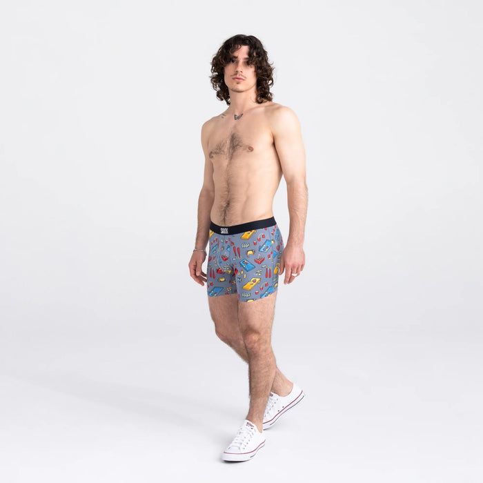 Vibe 5" Boxer Brief - Beer Olympics (Grey)