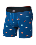 Vibe Xtra 6" Boxer Brief - Crab Boil (Navy Dawn)