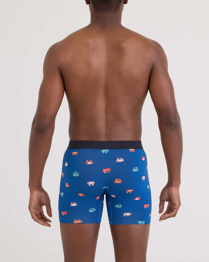 Vibe Xtra 6" Boxer Brief - Crab Boil (Navy Dawn)