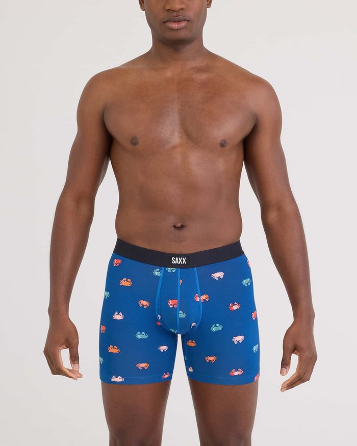 Vibe Xtra 6" Boxer Brief - Crab Boil (Navy Dawn)