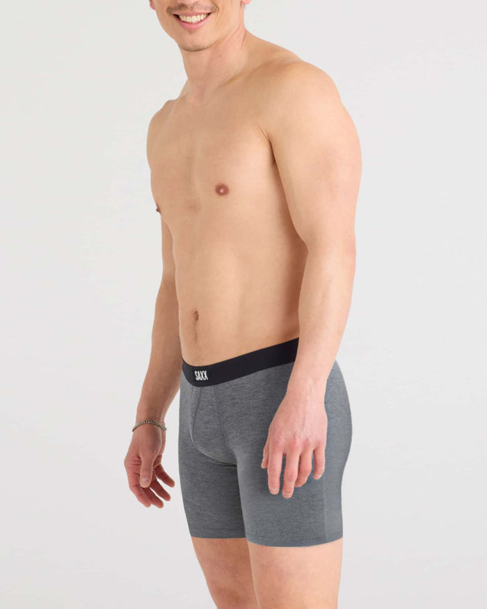 Vibe Xtra 6" Boxer Brief - Dark Grey Heather
