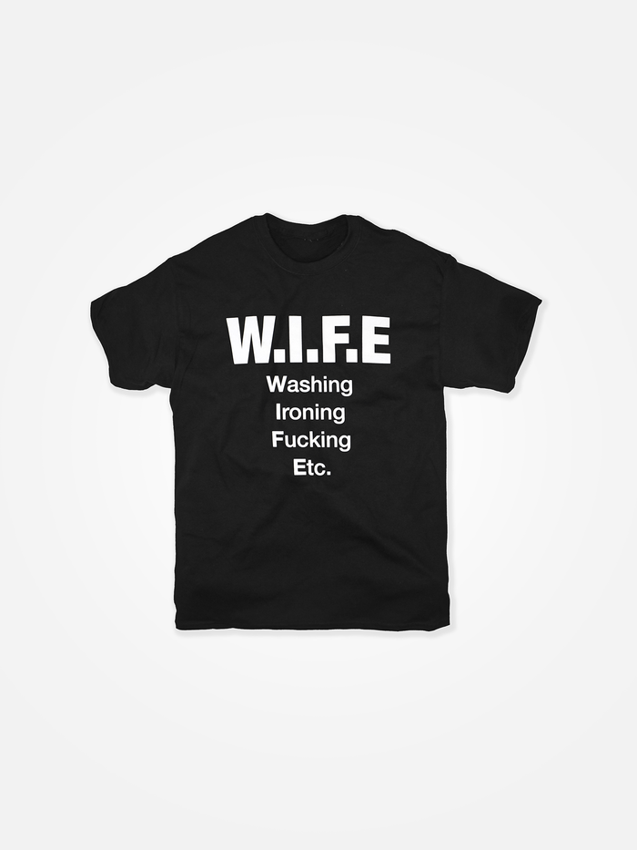 WIFE Tee Black