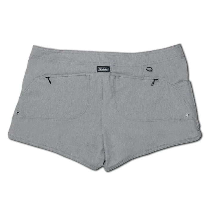 Women's Deep Sea Hybrid Shorts - Water Activated Pattern - Grey