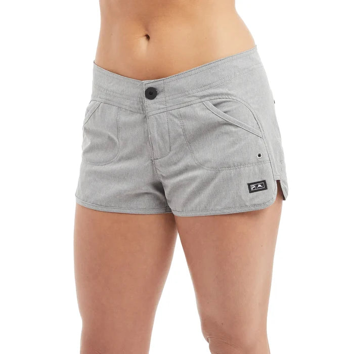 Women's Deep Sea Hybrid Shorts - Water Activated Pattern - Grey