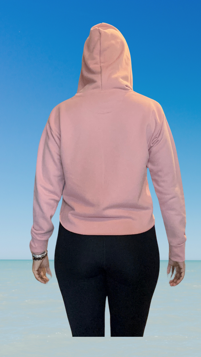 Women's Pullover Hoodie - Desert Pink - Kaia Logo (Front)