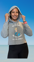 Women's Pullover Hoodie - Light Grey - Kaia Logo (Front)
