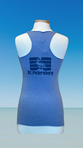 Women's Tank Top - Light Blue - Blue St. Pete Pelican