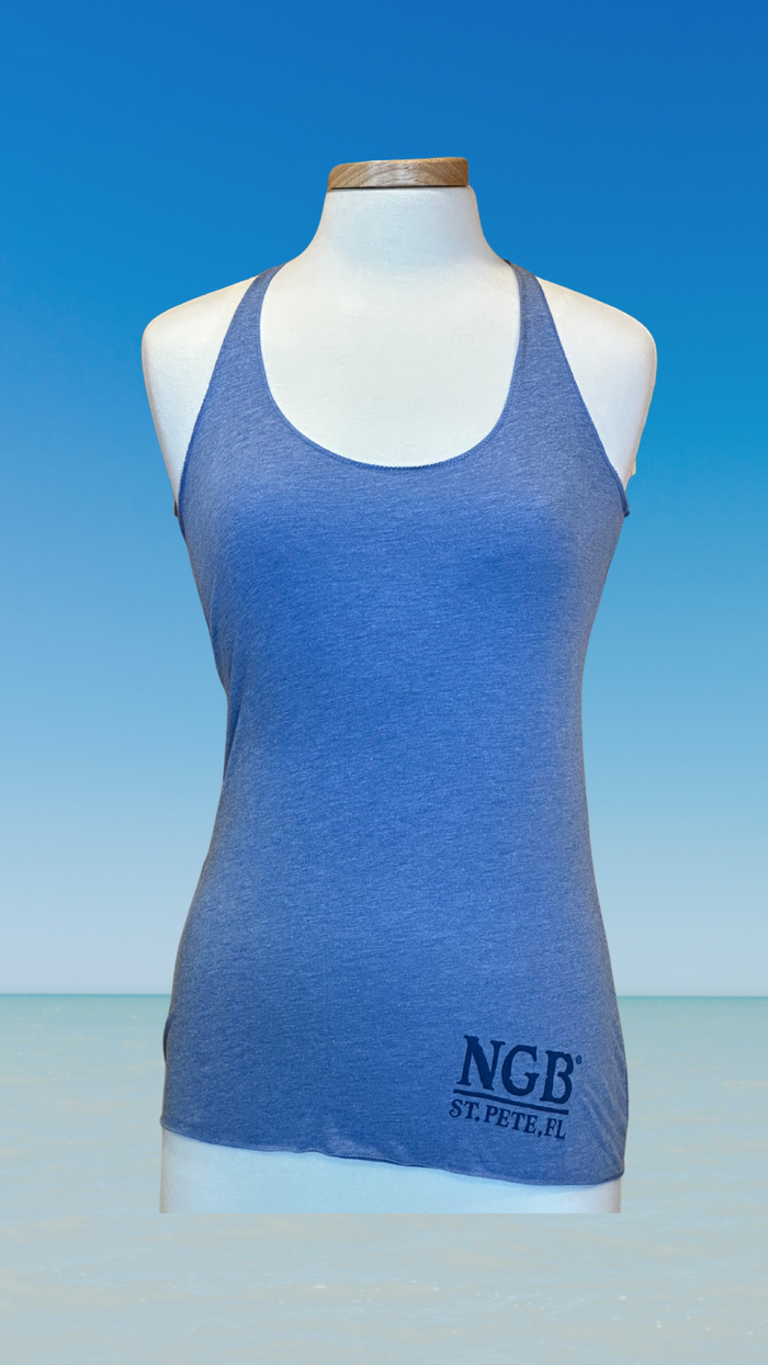 Women's Tank Top - Light Blue - Blue St. Pete Pelican