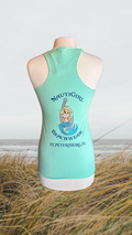 Women's Tank Top - Mint - Kaia Logo - Blue Text