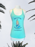 Women's Tank Top - Mint - Kaia Logo (Front) - Blue Text