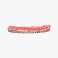 Woven Bracelet - Laguna String & Chain - Daiquiri - Silver