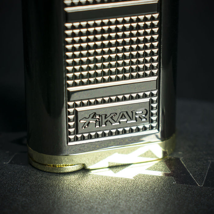 Xikar Pipeline Pipe Lighter - Black/Gold