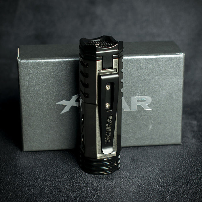 Xikar Tactical 1 Single Jet Flame Cigar Lighter -Gunmetal/ Black  (551 GMBK)