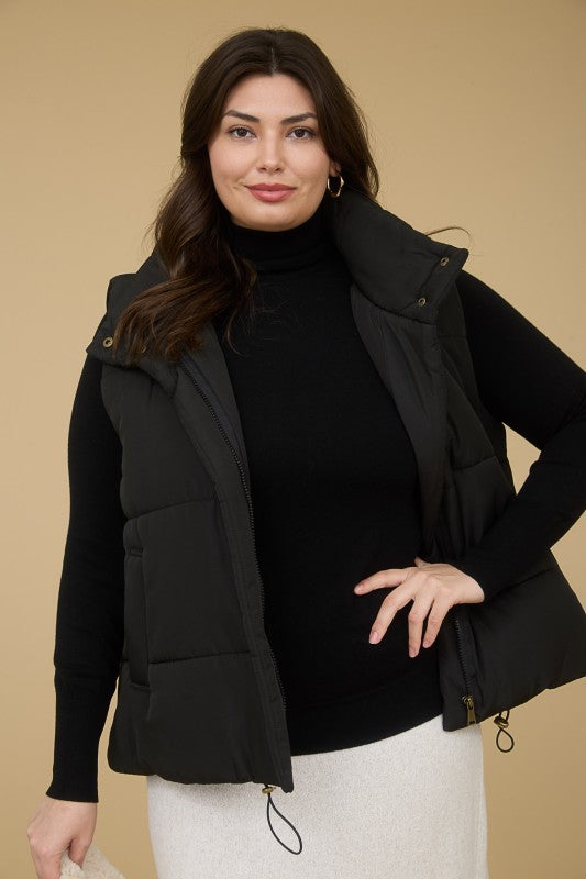 Zip up puffer vest