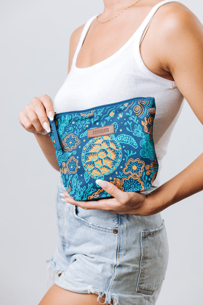 Zipper Pouch - Reef Turtles