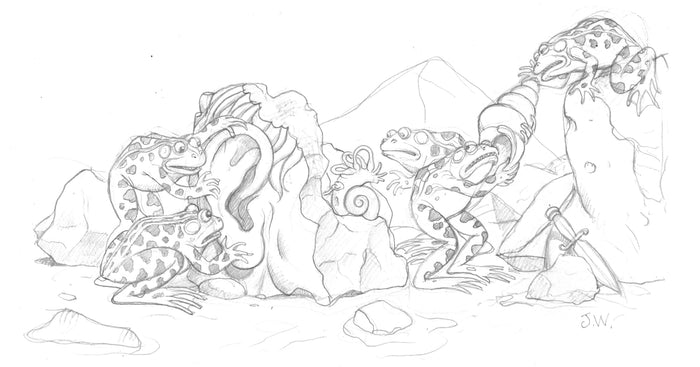 zPencil study for "Can You Hear Me?"